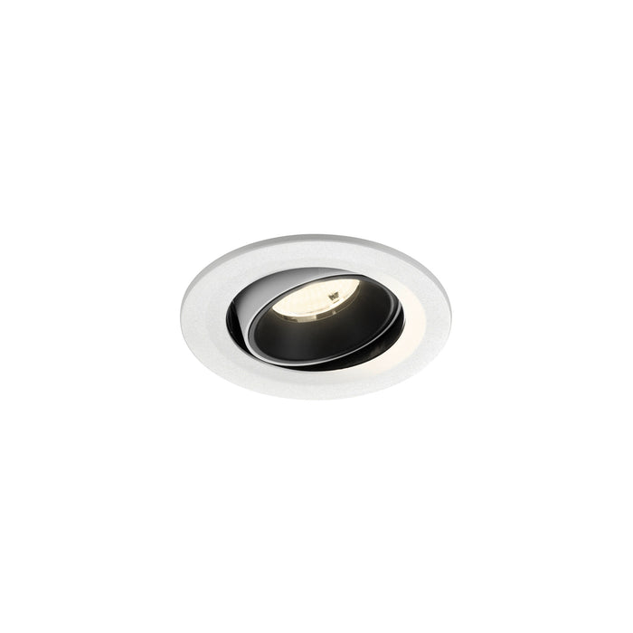 NUMINOS MOVE S, white/black recessed ceiling light 4000 K 55°