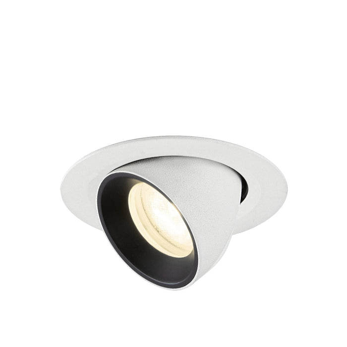 NUMINOS GIMBLE XS, white/black recessed ceiling light 4000 K 55°