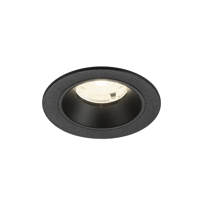 NUMINOS S, Recessed ceiling light, 4000 K, 55°, IP20, round, black