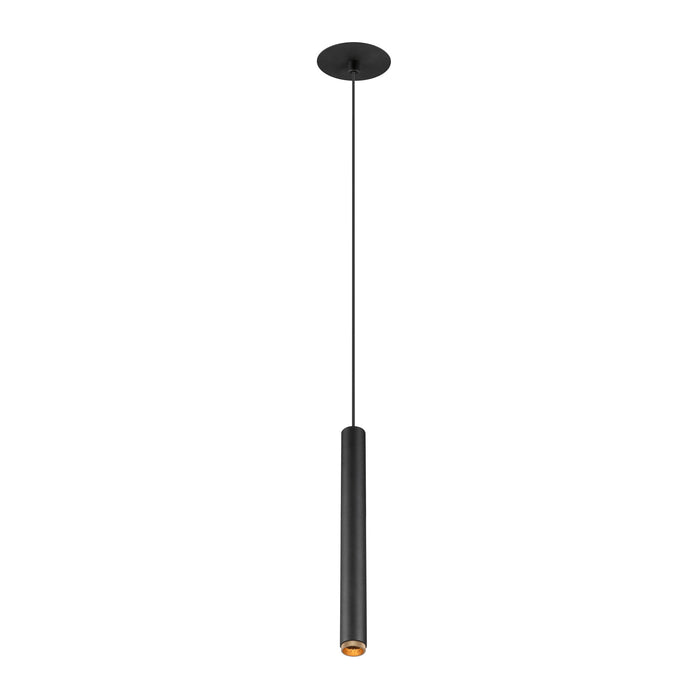 GRIP! S, Pendant light, PHASE, pendant length 200 cm, 2700 K, 29°, black / gold