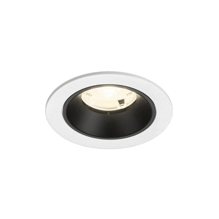 NUMINOS S, white/black recessed ceiling light 4000 K 20°