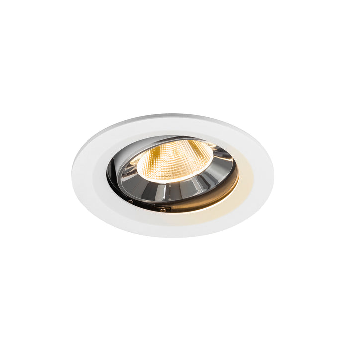 NUMINOS MOVE M, white/chrom recessed ceiling light 3000 K 20°