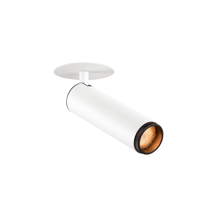GRIP! M, Recessed ceiling light, PHASE, 2700 K, 42°, IP20, cylindrical, white / black