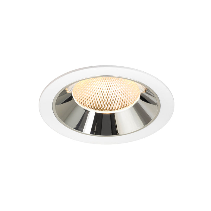NUMINOS XL, white/chrom recessed ceiling light 3000 K 40°