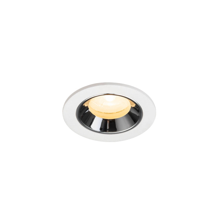 NUMINOS XS, white/chrom recessed ceiling light 3000 K 20°