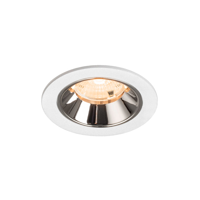 NUMINOS S, white/chrom recessed ceiling light 2700 K 55°