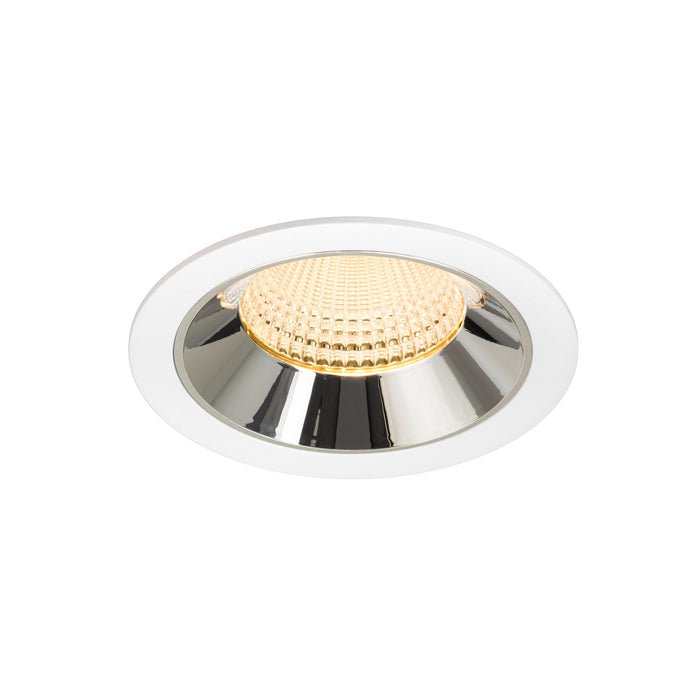 NUMINOS XL, white/chrom recessed ceiling light 3000 K 55°