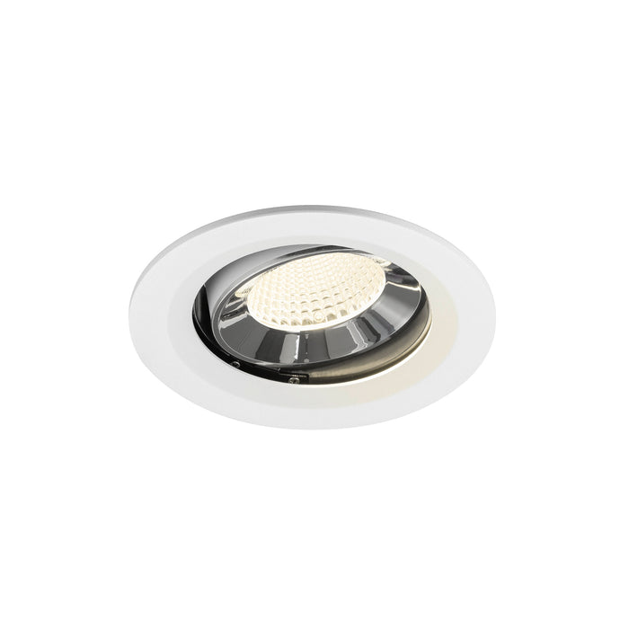 NUMINOS MOVE M, white/chrom recessed ceiling light 4000 K 40°