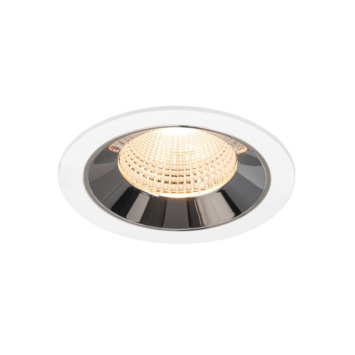 NUMINOS L, white/chrom recessed ceiling light 2700 K 55°