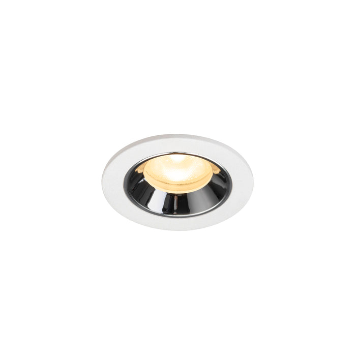 NUMINOS XS, white/chrom recessed ceiling light 3000 K 55°