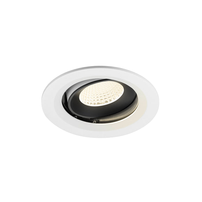 NUMINOS MOVE M, white/black recessed ceiling light 4000 K 40°