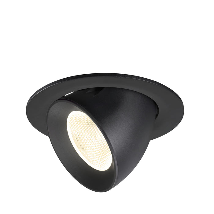 NUMINOS GIMBLE L, Recessed ceiling light, 4000 K, 20°, IP20, round, black