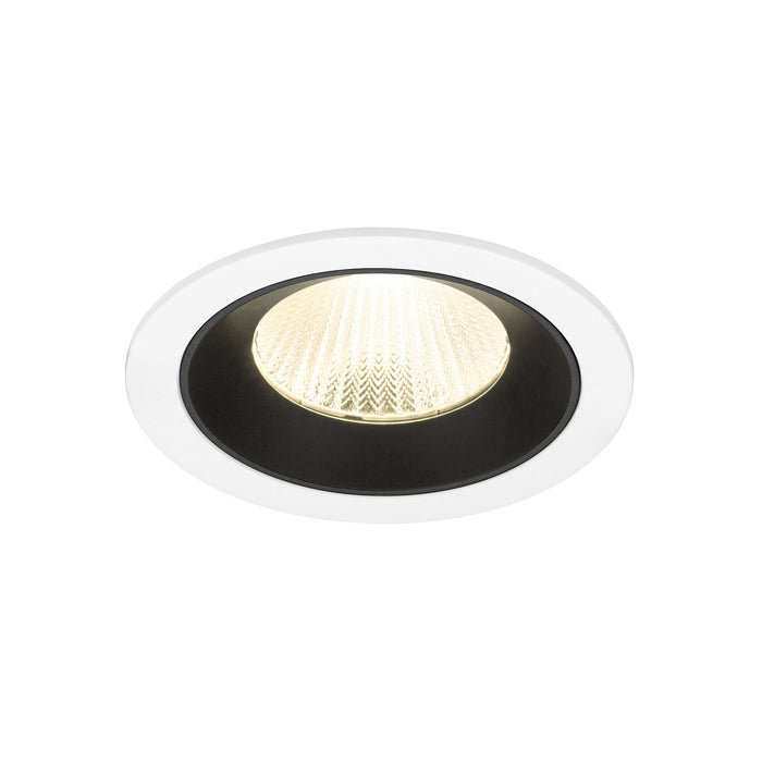 NUMINOS L, white/black recessed ceiling light 4000 K 40°