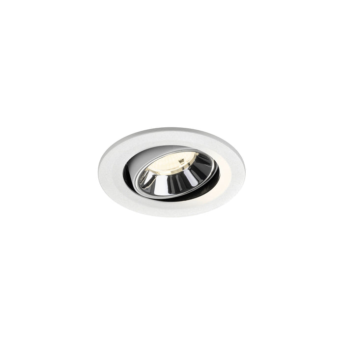NUMINOS MOVE S, white/chrom recessed ceiling light 4000 K 55°