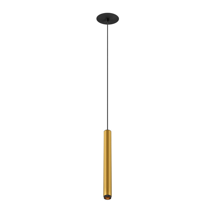 GRIP! S, Pendant light, PHASE, pendant length 200 cm, 2700 K, 29°, gold / black
