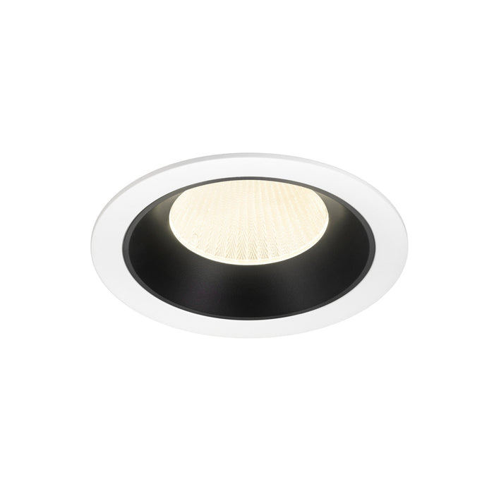 NUMINOS XL, white/black recessed ceiling light 4000 K 20°