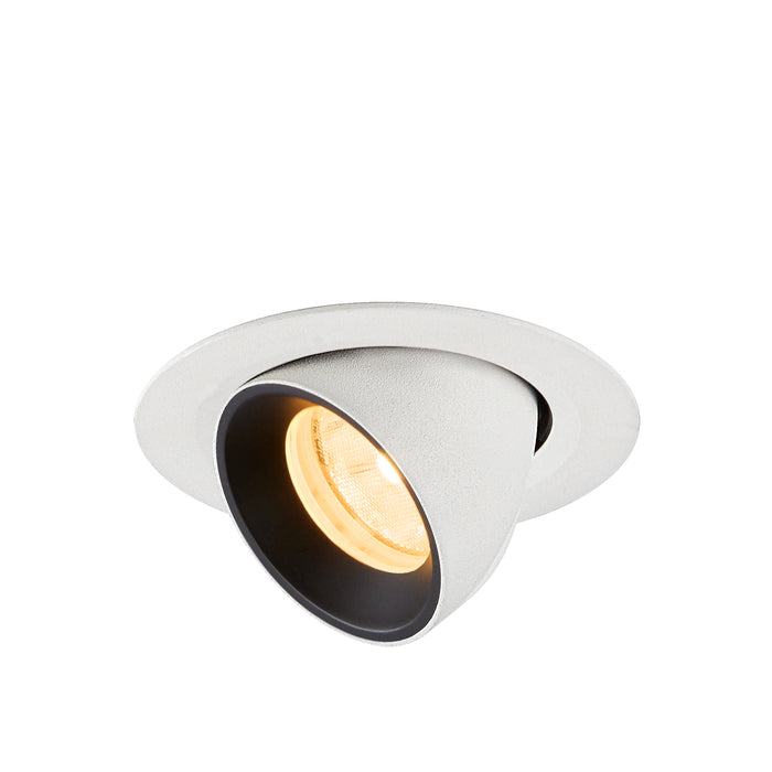 NUMINOS GIMBLE XS, white/black recessed ceiling light 3000 K 20°