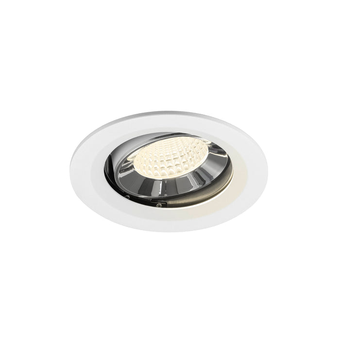 NUMINOS MOVE M, white/chrom recessed ceiling light 4000 K 55°