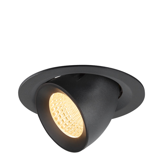NUMINOS GIMBLE M, Recessed ceiling light, 3000 K, 55°, black