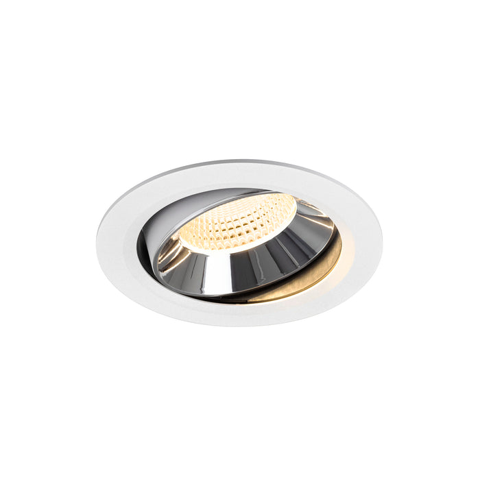 NUMINOS MOVE XL, white/chrom recessed ceiling light 3000 K 55°