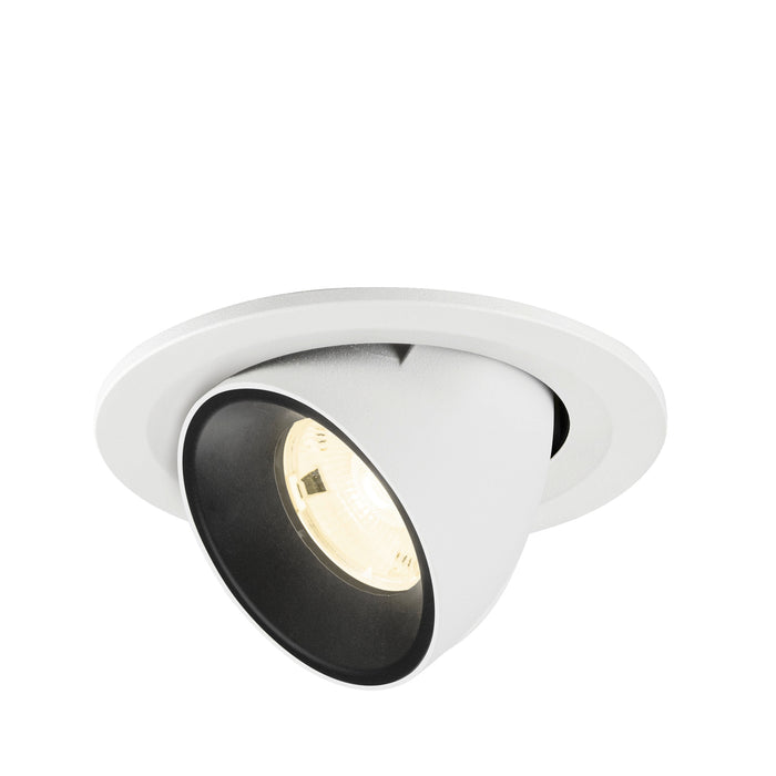 NUMINOS GIMBLE S, white/black recessed ceiling light 4000 K 20°
