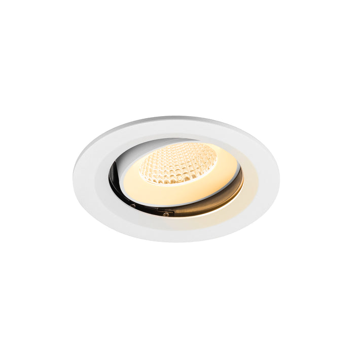 NUMINOS MOVE M, Recessed ceiling light, 3000 K, 40°, IP20, round, white