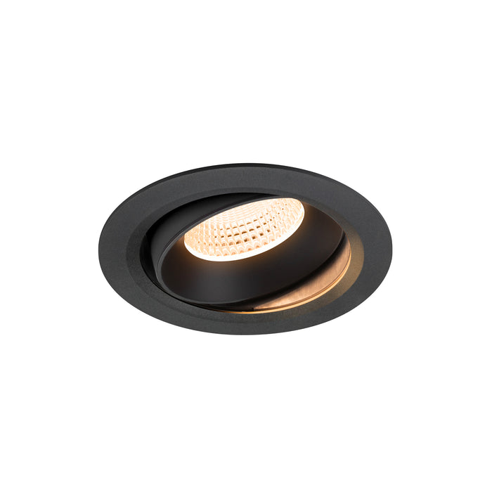 NUMINOS MOVE XL, Recessed ceiling light, 2700 K, 55°, IP20, round, black