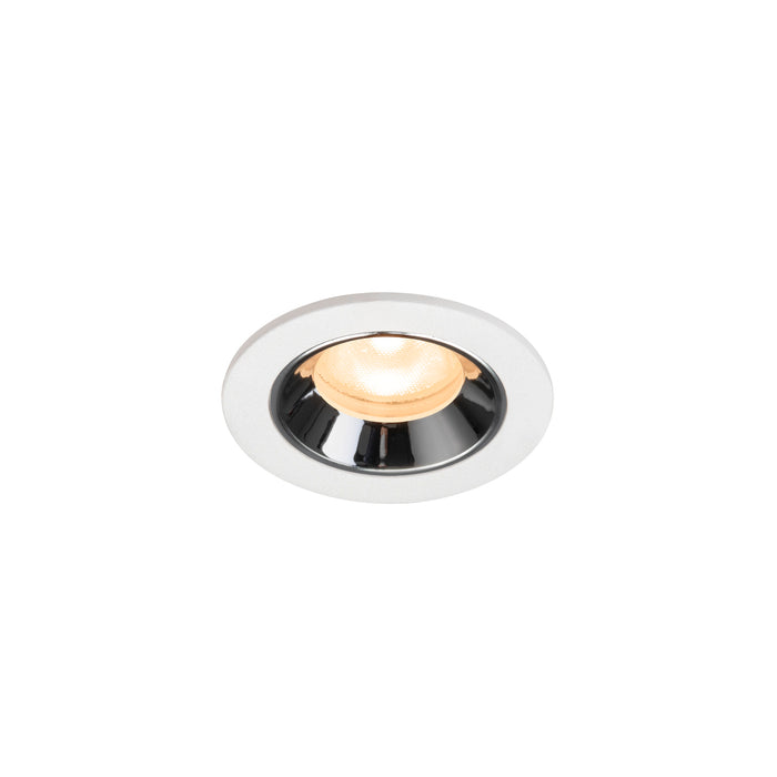 NUMINOS XS, white/chrom recessed ceiling light 2700 K 55°