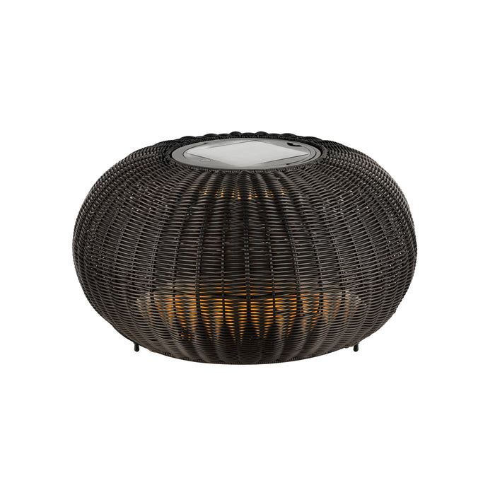 ADEGAN, outdoor free-standing light, flat, solar, 2200 K, IP65, black