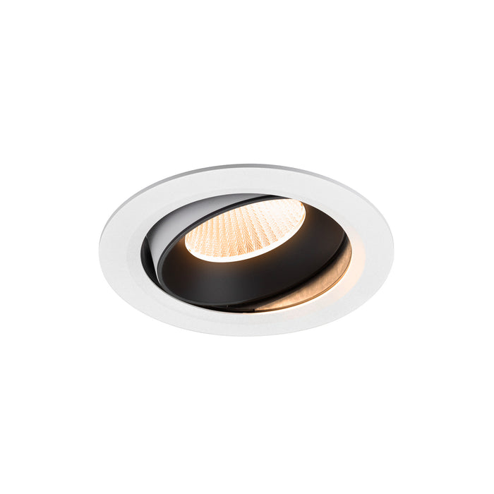 NUMINOS MOVE XL, white/black recessed ceiling light 2700 K 40°