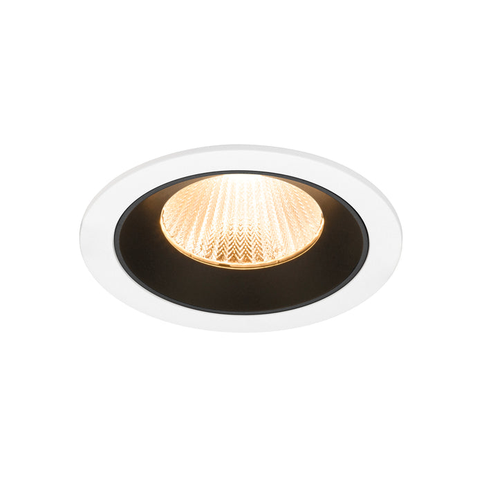 NUMINOS L, white/black recessed ceiling light 2700 K 40°