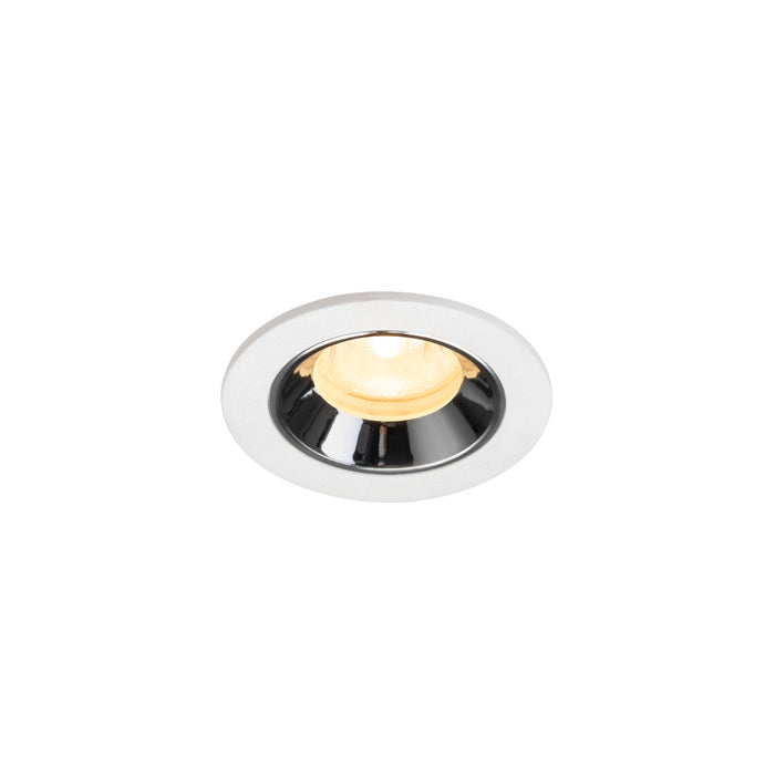 NUMINOS XS, white/chrom recessed ceiling light 3000 K 40°