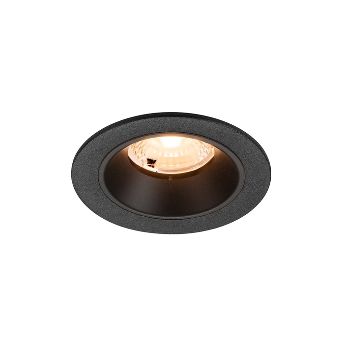 NUMINOS S, Recessed ceiling light, 2700 K, 40°, IP20, round, black