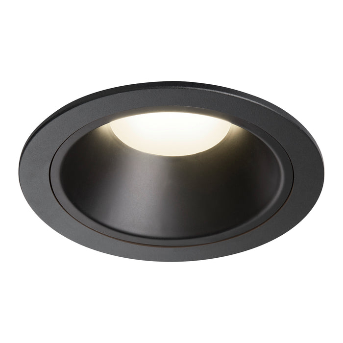 NUMINOS XL, Recessed ceiling light, 4000 K, 40°, IP20, round, black