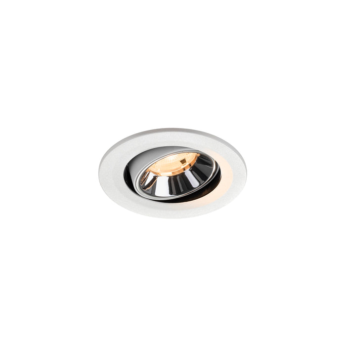 NUMINOS MOVE S, white/chrom recessed ceiling light 2700 K 20°