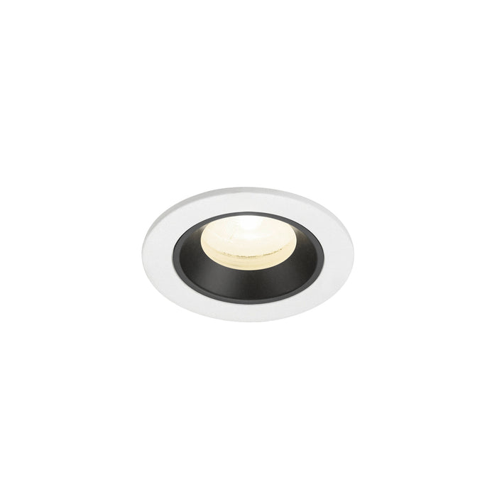 NUMINOS XS, white/black recessed ceiling light 4000 K 20°