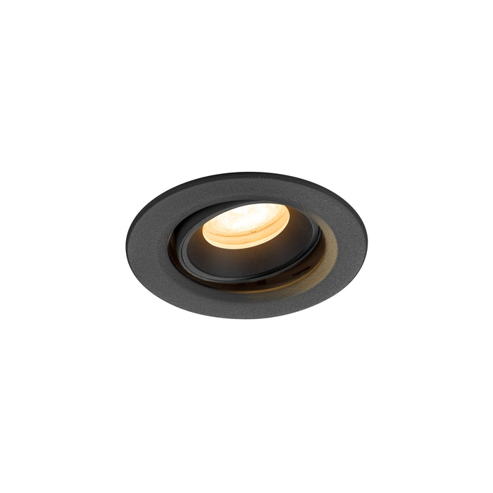 NUMINOS MOVE XS, Recessed ceiling light, 3000 K, 55°, IP20, round, black