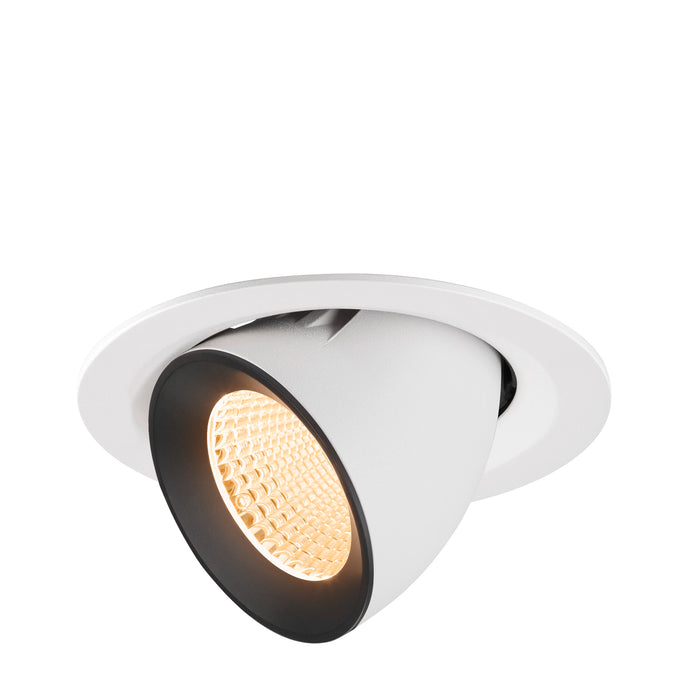 NUMINOS GIMBLE M, white/black recessed ceiling light 2700 K 40°