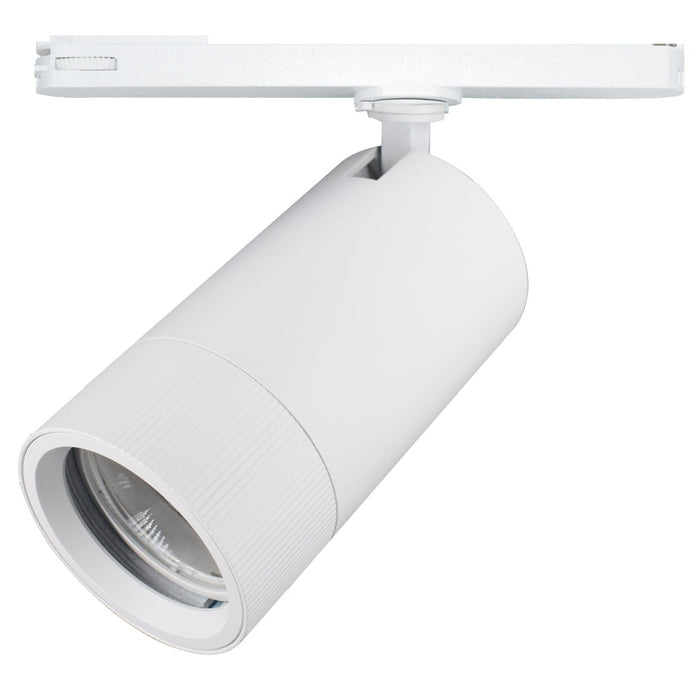 Cambia 15°- 40°, white, 3000k, 2000lm, CRI>90, 3-phase Track Fixture-Dali Dimmable