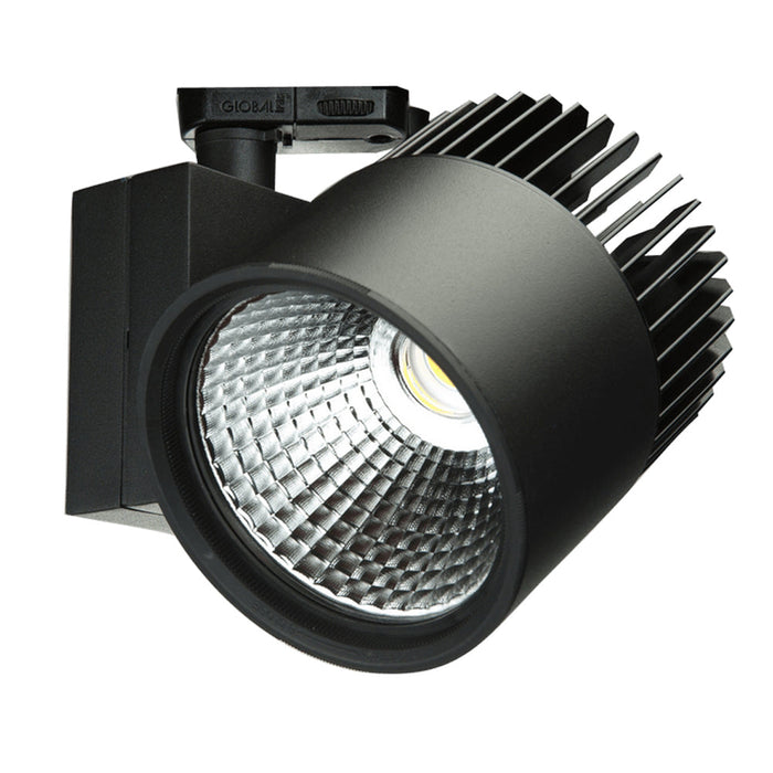 Concentra 24°, Black, 4000k Fresh Fish, 2000lm, CRI>90, 3-phase Track Fixture-With Glass Lens