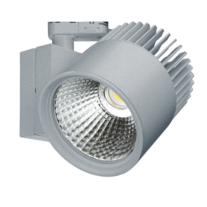 Concentra 15°, Grey, 3000k Premium White, 3000lm, CRI>90, 3-phase Track Fixture-With Honeycomb Lens