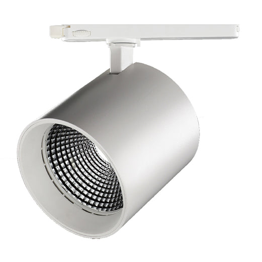 Diablo-L 40°, White, 4000k Full Spectrum, 1100lm, CRI>90, 3-phase Track Fixture-With Glass Lens