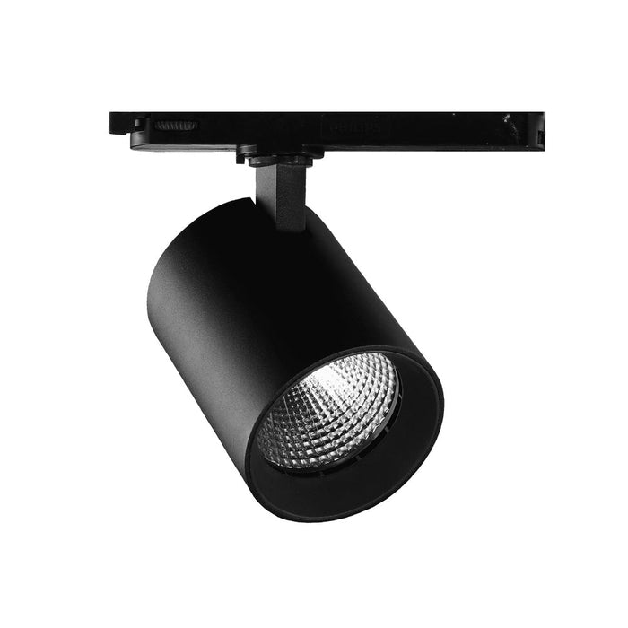 Diablo 24°, Black, 3000k, 2000lm, CRI>90, 3-phase Track Fixture-With Glass Lens