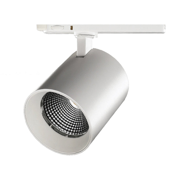 Diablo 15°, White, 3000k Premium White, 2000lm, CRI>90, 3-phase Track Fixture-With Glass Lens