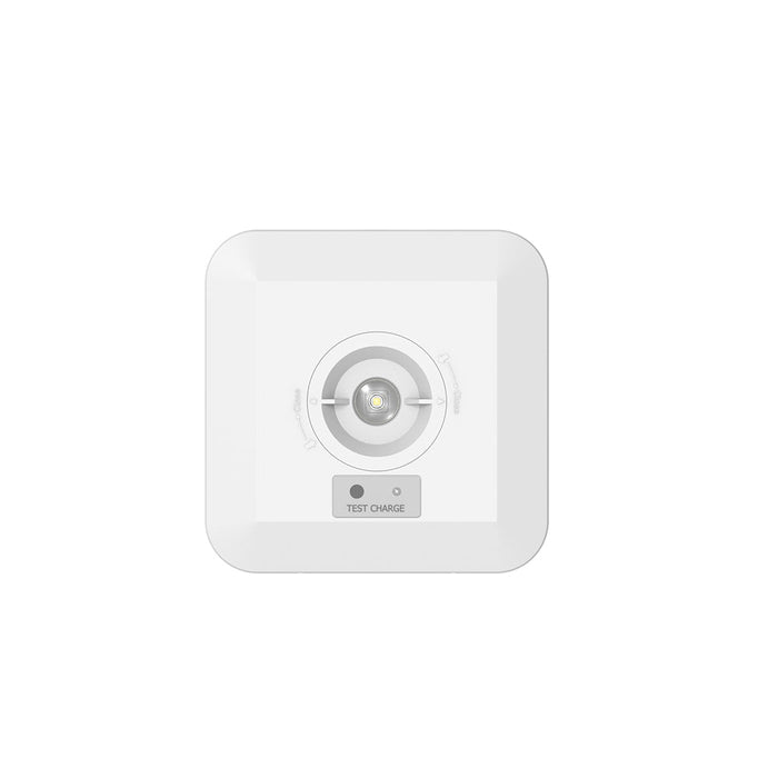 Escape Surface EM Downlight c/w 2 lens, IP65, White