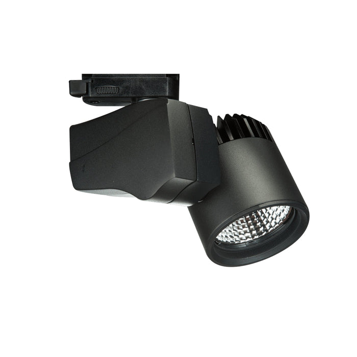 Galleria 15°, Black, 4000k, 1100lm, CRI>80, 3-phase Track Fixture-Casambi Dimmable