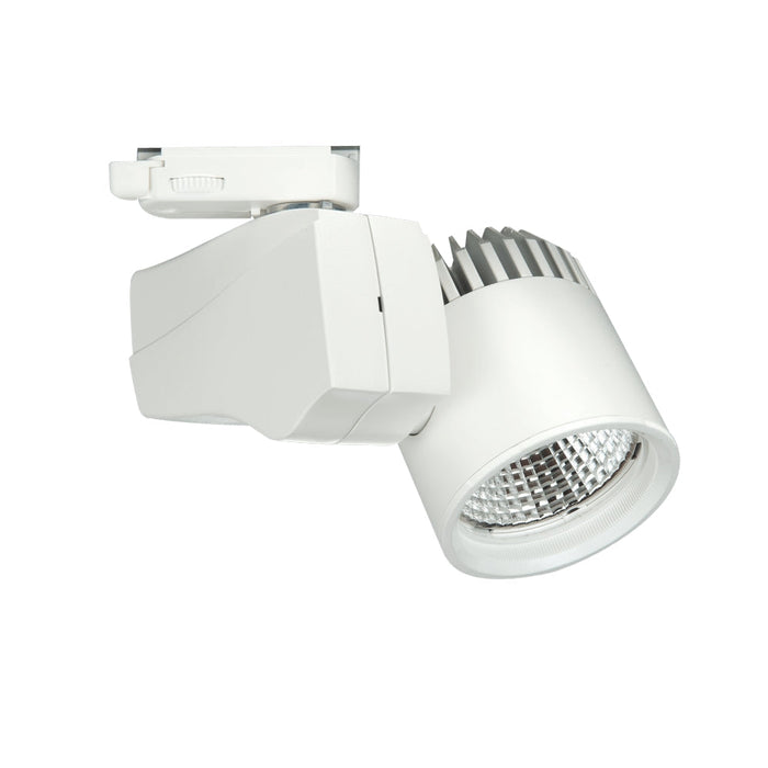Galleria 20°, White, 3000k, 1100lm, CRI>80, 3-phase Track Fixture-Casambi Dimmable