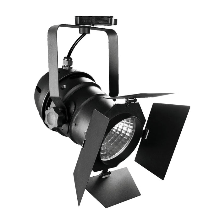 Il Podio 15°, Black, Meat Premium Red, 2000lm, 3-phase Track Fixture-With Honeycomb Lens