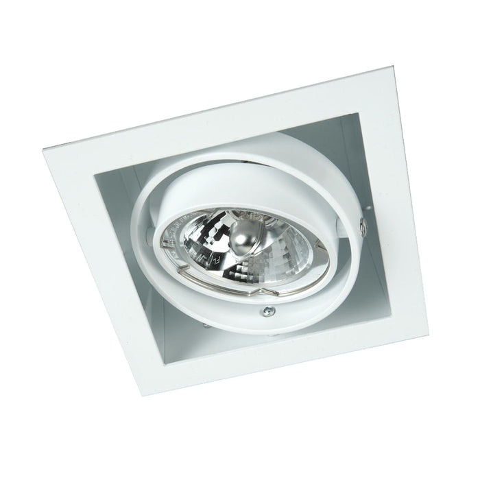 Luna 1 Frame, White, AR70, Recessed Fixture