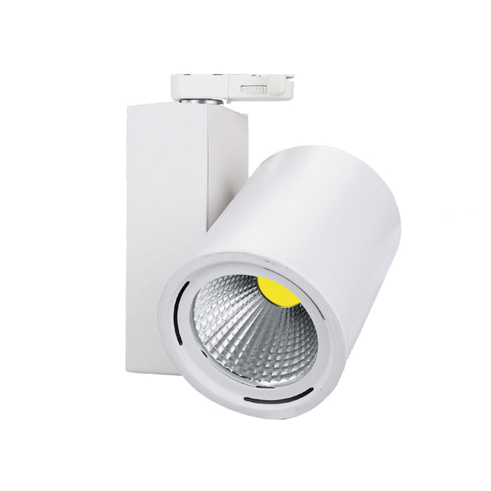 Mercato 40°, White, 3000k, 1100lm, CRI>80, 3-phase Track Fixture-Dali Dimmable (1-phase adapter)